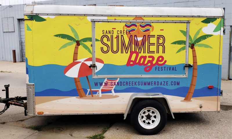 Food Trailer Graphics - Side View