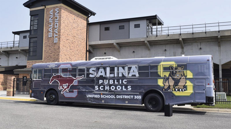 Public Transit Bus Partial Wrap